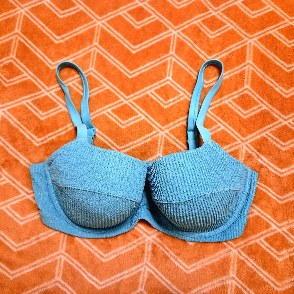 Aerie | 38DD | Blue Balconette Swimsuit Top